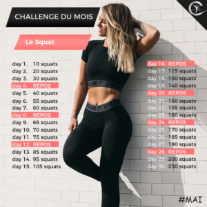 Challenge du mois avec bodytec club - le squat